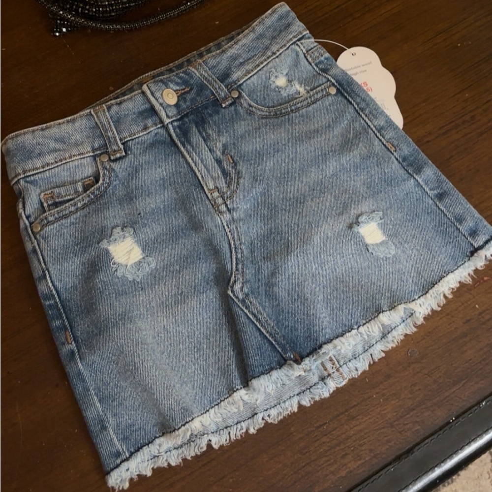 Denim Girls Mini Skirt
